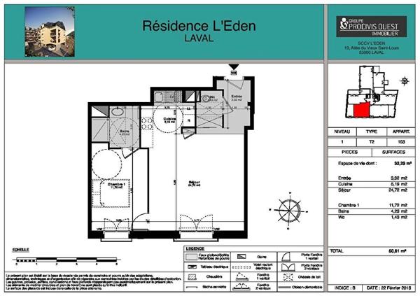 Appartement à louer à Laval (53000)