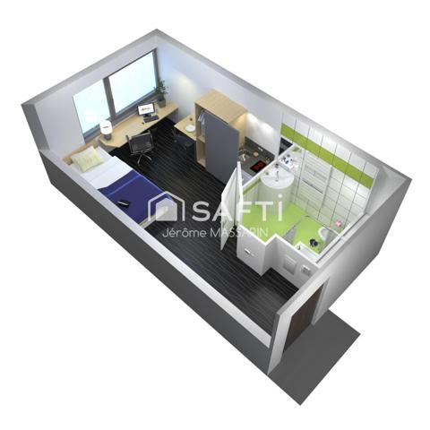 Studio 18 m² - Résidence étudiant Artémisia