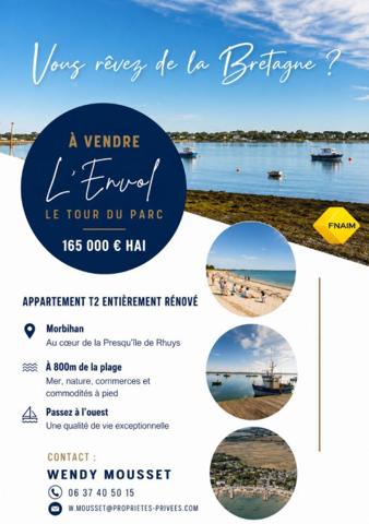 Appartement  T2 atypique esprit loft au coeur de la Presqu'île de Rhuys