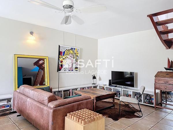 T3 en duplex – Centre-ville Saint-Pierre – 2 parkings