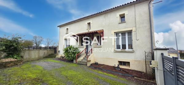 Maison 180m² 3/4 chambres, 913m² de terrain+ garage.