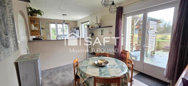 Maison 180m² 3/4 chambres, 913m² de terrain+ garage.