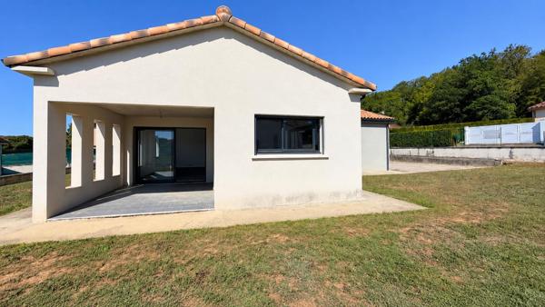 Maison T4 de plain pied avec garage à 5 minutes de CAHORS