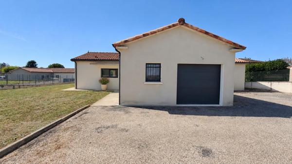 Maison T4 de plain pied avec garage à 5 minutes de CAHORS