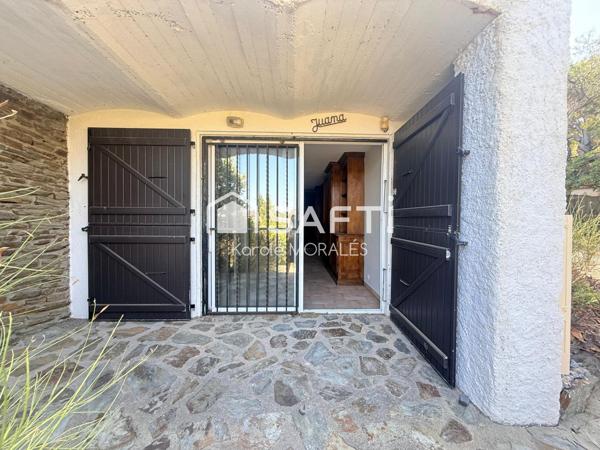 BANYULS-SUR-MER, VILLA DE 140M2, VUE BAIE ET CAP BEART, DANS RESIDENCE SECURISEE, A 2 MIN D UNE BELLE CRIQUE