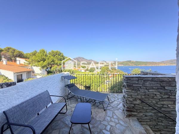 BANYULS-SUR-MER, VILLA DE 140M2, VUE BAIE ET CAP BEART, DANS RESIDENCE SECURISEE, A 2 MIN D UNE BELLE CRIQUE
