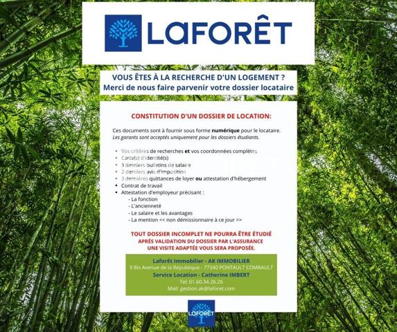 Location maison Pontault-Combault - 5 pièce(s) - 82 m² - 1 850 €/mois