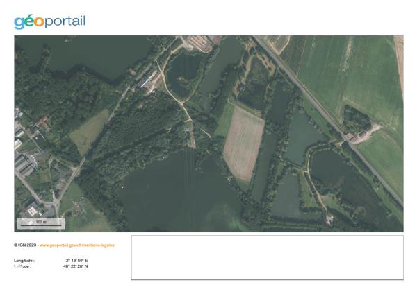 Parcelle de bois, de berge et d'étang.