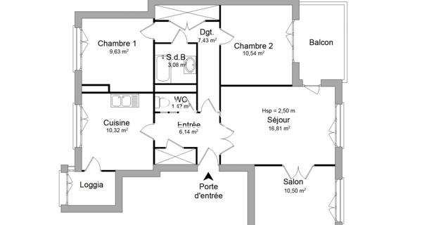 Location Appartement 4 pièces 75.87 m² - Bourg-lès-valence 26500
