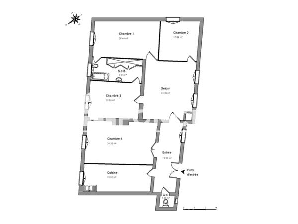 Location Appartement 4 pièces 137.19 m² - 24 RUE DE L'AIGUILLERIE Montpellier 34000