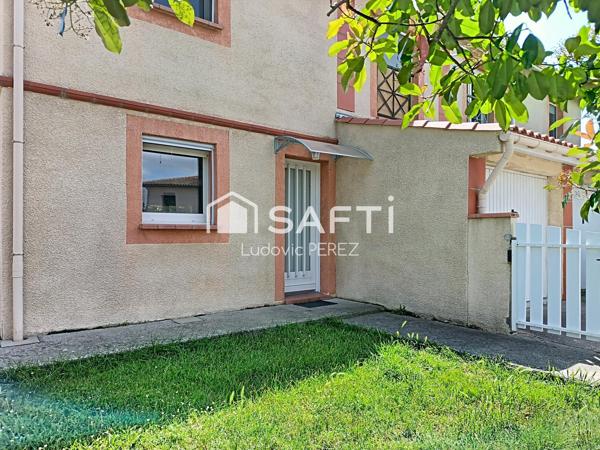 LAUNAGUET (31140) MAISON T4 78 M² AVEC JARDIN 300 M² + GARAGE