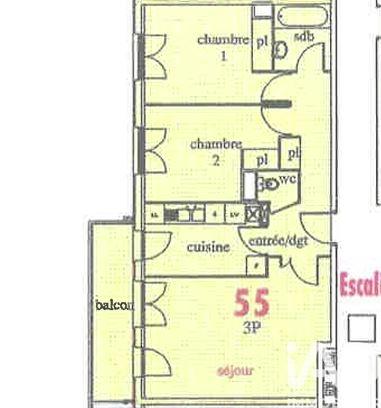 Appartement à vendre 3 pièces 63,48 m² Élancourt