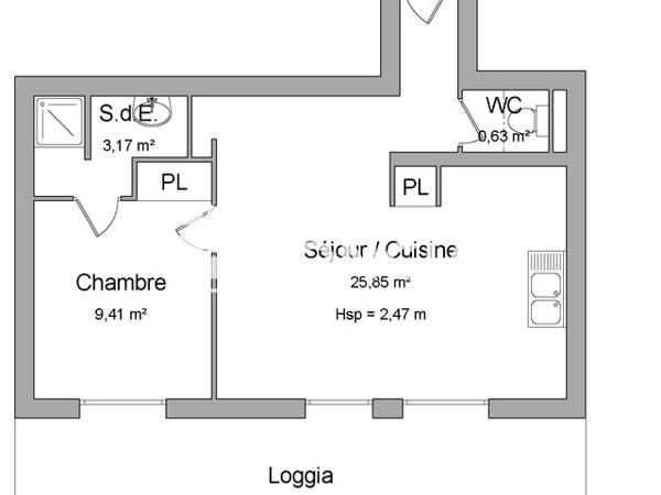 Location Appartement 2 pièces 39.5 m² - 76 AVENUE JEAN GIONO Perpignan 66000