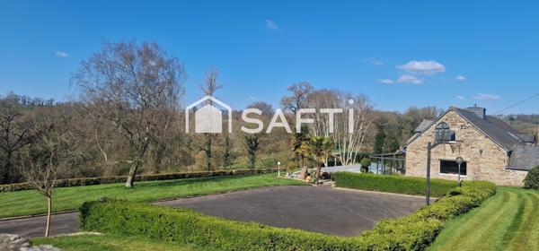 Grande longère avec vie de plain pied et piscine.