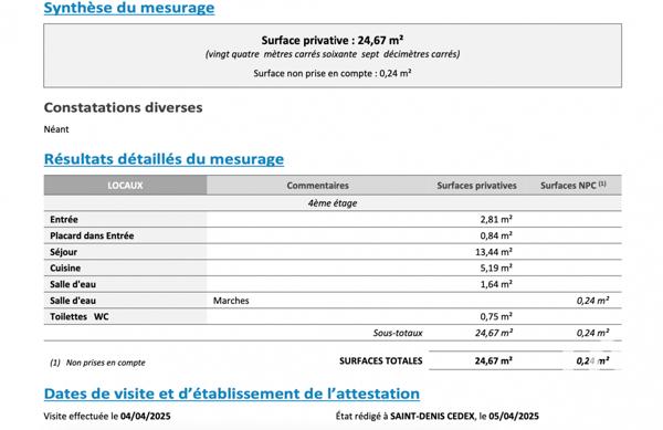 Appartement à vendre 1 pièce 25 m² Les Lilas