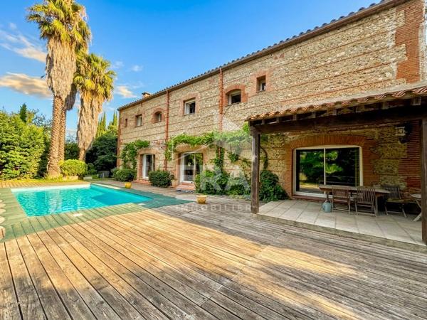 A VENDRE -MAS DE CARACTÈRE À CABESTANY , 330 M² HABITABLE ,PISCINE ET INTIMITÉ ABSOLUE