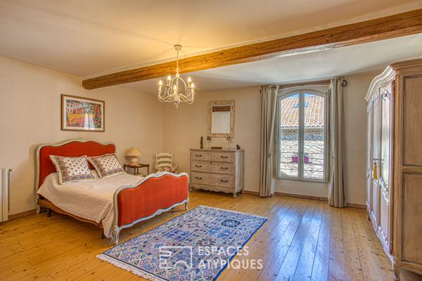 Retour aux sources, maison de village avec terrasse et sa vue