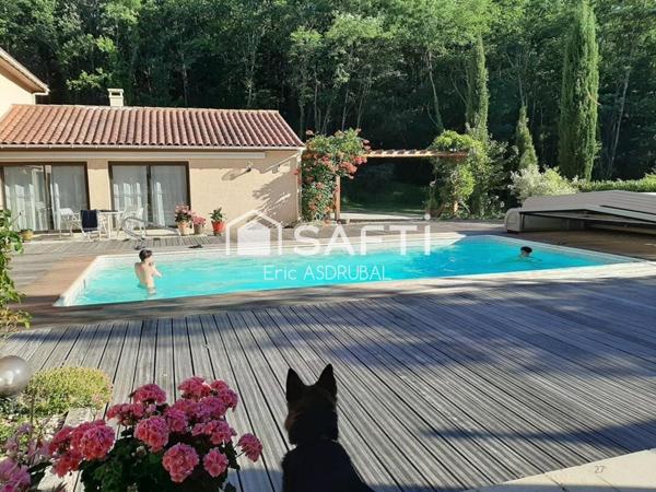 Maison périgourdine avec maison d'amis.24550 Villefranche du Périgord