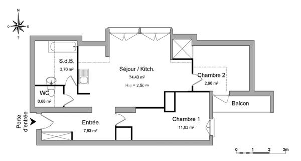 Location Appartement 3 pièces 51.53 m² - Beynost 01700