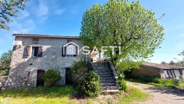 07140 Les Vans : Ensemble de deux maisons sur 4150m² de terrain