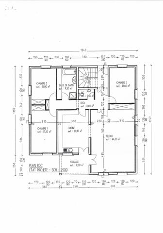 PAVILLON INDEPENDANT  AVEC 2 APPARTEMENTS DE 124.50M²