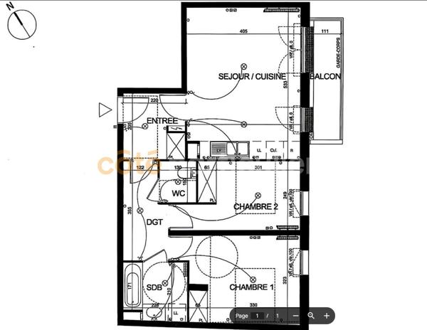 Vente Appartement61,12 m² - 3 Pièces - Pantin (93500)