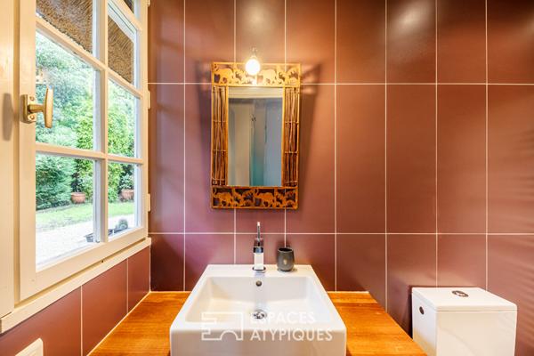 Chaumière de charme, havre de paix à proximité de la gare