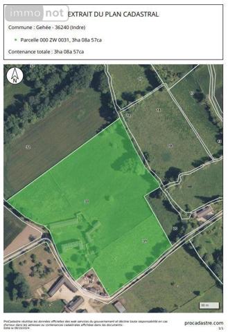 Château à vendre à Gehée dans l'Indre (36240), ref : 016/396