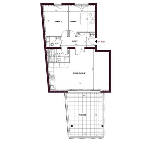 VEFA - Handschuheim - 3 pièces - terrasse