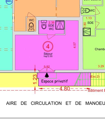Appartement rénové rez de jardin,  de 23,2 m2 avec parking