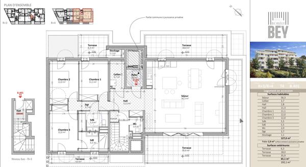 Appartement 4 pièces - 127 m²