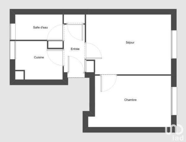 Appartement 2 pièces de 39 m² à Mérignac (33700)