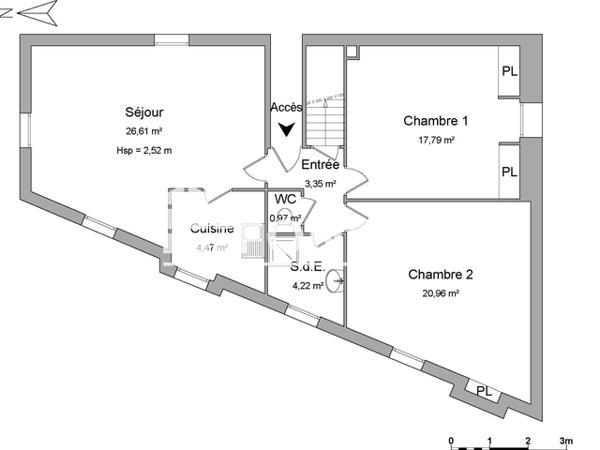 Location Appartement 3 pièces 78.37 m² - 15 AV DU 34EME RI Mont- De-marsan 40000
