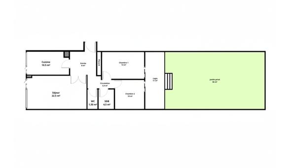 Appartement 3 pièces - 85 m²