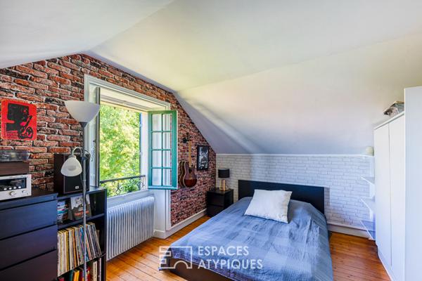 A Maule, vue imprenable, charme ancien et jardin en lisière de forêt