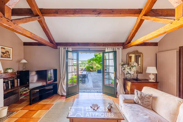 A Maule, vue imprenable, charme ancien et jardin en lisière de forêt