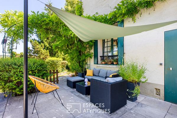 A Maule, vue imprenable, charme ancien et jardin en lisière de forêt