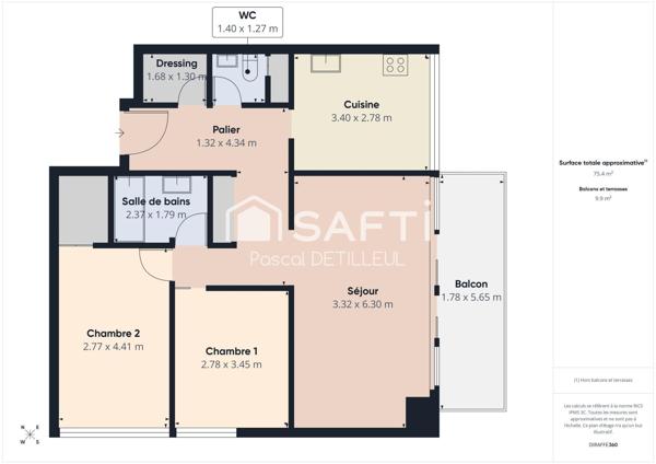 GARCHES - Les Bures appartement 3 pièces 75m2 - Centre-Ville à 5 minutes