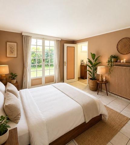 Maison rare avec vie de plain-pied, jardin et grand garage, 5 min Ecole Elisa Deroche et 10 min du collège Aimé et Eugène Cottonà 5 min du futur métro du Théâtre du Blanc-Mesnil.