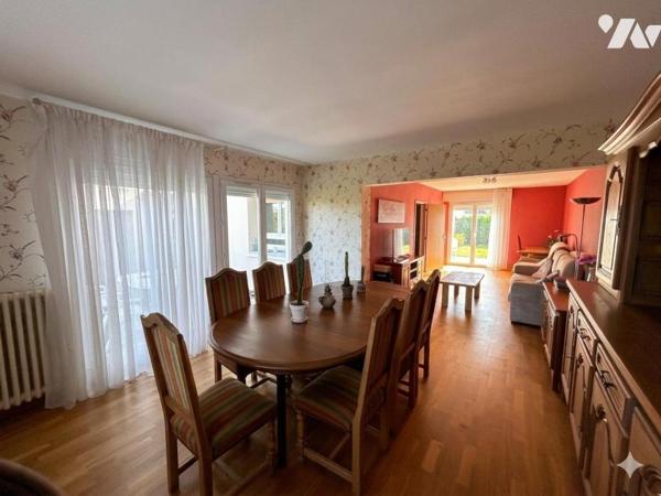 Maison – 101 m² – 3 chambres – Terrain clos et arboré – Grand garage