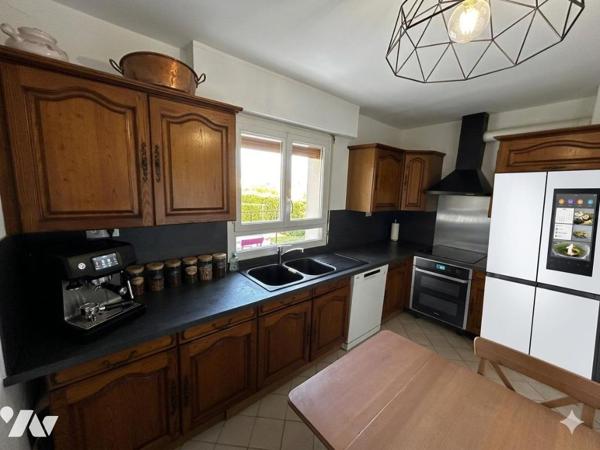 Maison – 101 m² – 3 chambres – Terrain clos et arboré – Grand garage
