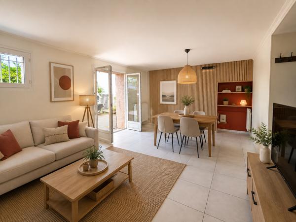 Craponne – T2 avec grande terrasse de 40 m², parking et box