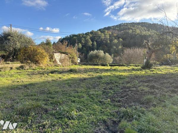 Terrain plat à bâtir – Plan d'Ariou – Tourrette-Levens