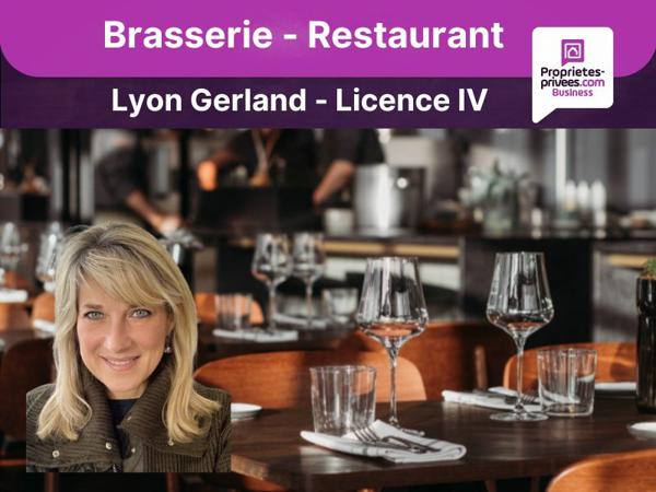 69007  Lyon Gerland - Brasserie 55 couverts , terrasse 16 places