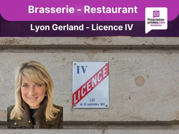 69007  Lyon Gerland - Brasserie 55 couverts , terrasse 16 places