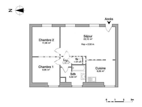 Location Appartement 3 pièces 61.42 m² - 4 ALLEE DU DR GASTELLIER Montargis 45200