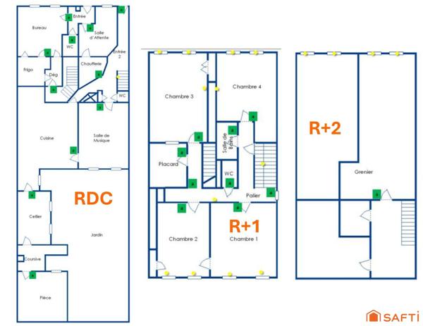 Hypercentre - 5 chambres - Jardin - Local professionnel