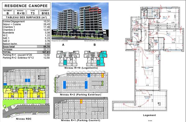 Achat appartement près de FORT DE FRANCE - 3 pièce(s) - 108 m² - 390 000 €