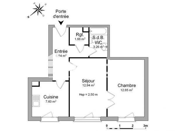 Location Appartement 2 pièces 44.75 m² - 45 RUE EDISON Limoges 87000