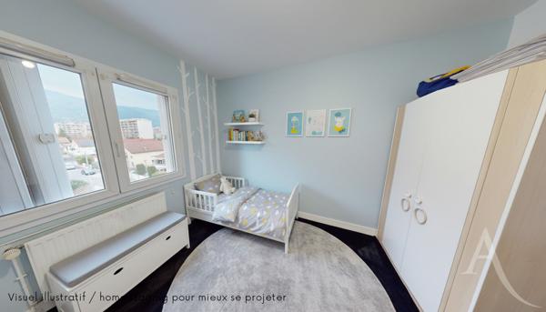 Appartement 4 pièces 70 m² Sur la commune de ECHIROLLES proche cours Jean Jaurès.